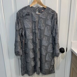 Hutch Gray Textured Long Sleeve Dress